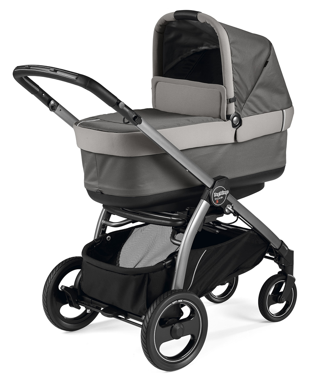 Коляска для новорожденных Peg Perego Book S Pop-Up (шасси White/Black) Class Grey