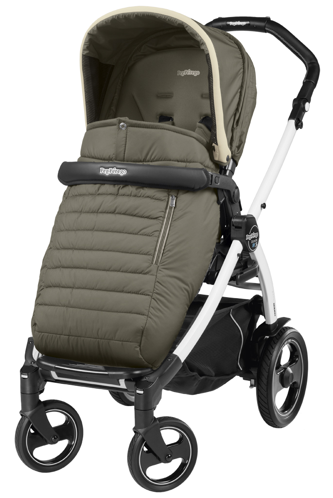 Прогулочная коляска Peg Perego Book 51 S Pop Up Completo (шасси White/Black) Breeze Kaki