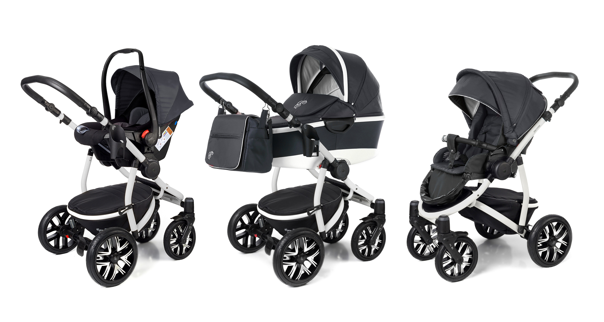 Коляска 3 в 1 Esspero Discovery Alu (шасси Grey) Dark