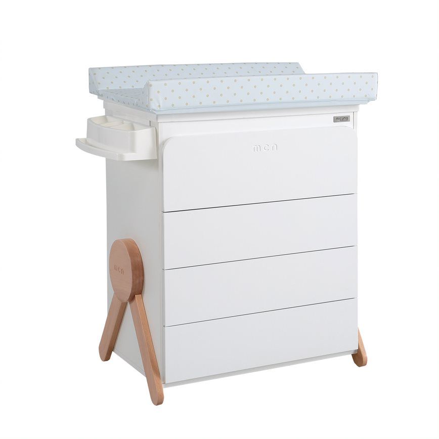 Пеленальный комод Micuna Swing B-1837 White/Waterwood