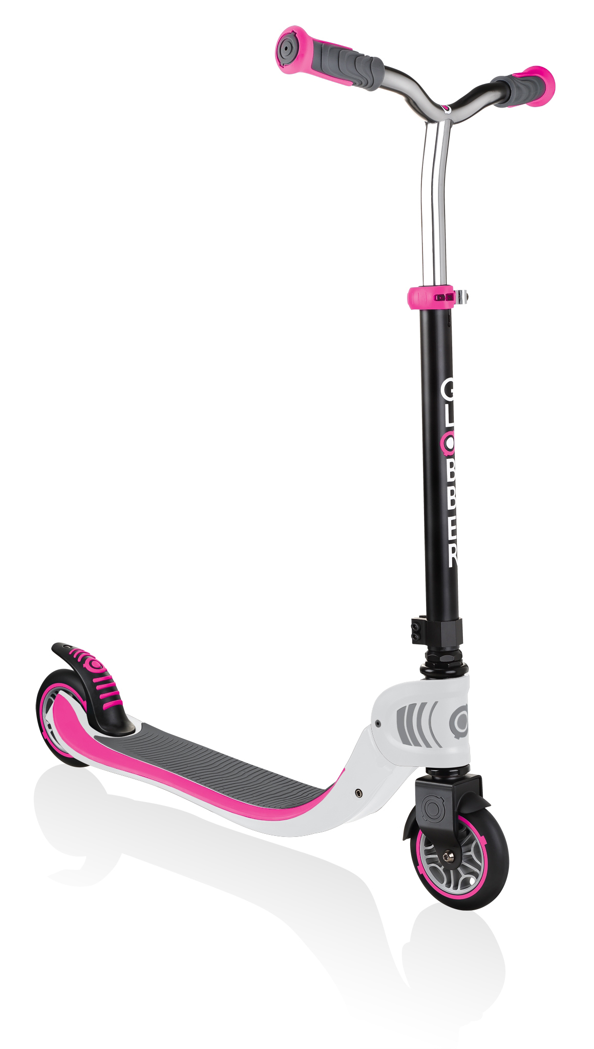 Самокат Globber FOLDABLE FLOW 125 белый-розовый