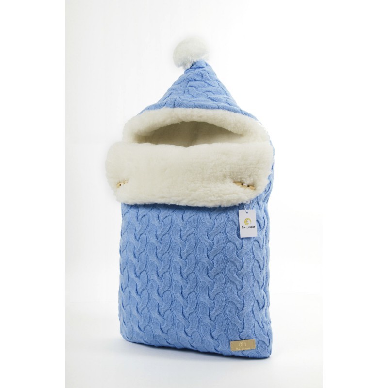 Конверт меховой Ma Licorne Mouton Blue (голубой)