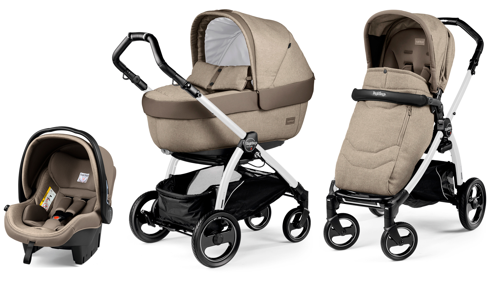 Peg-Perego Book Plus S Modular System Cream