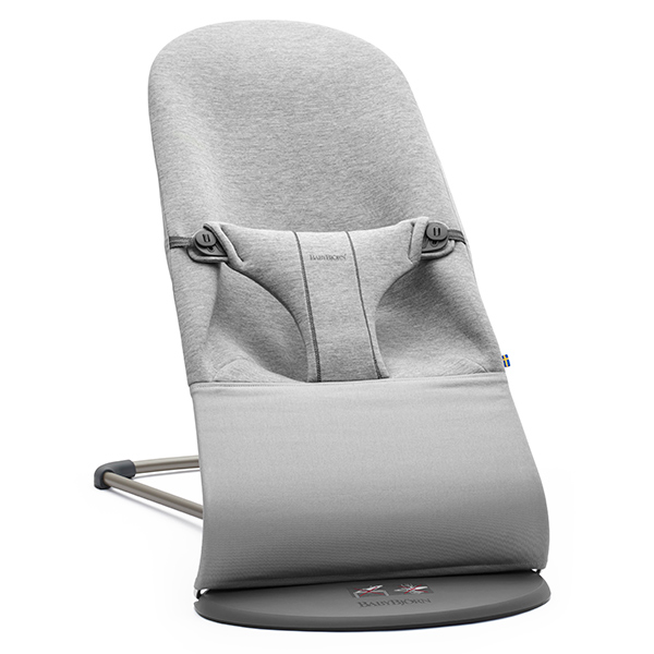 Детский шезлонг BabyBjorn Bliss Mesh JERSEY 72 / Светло-серый