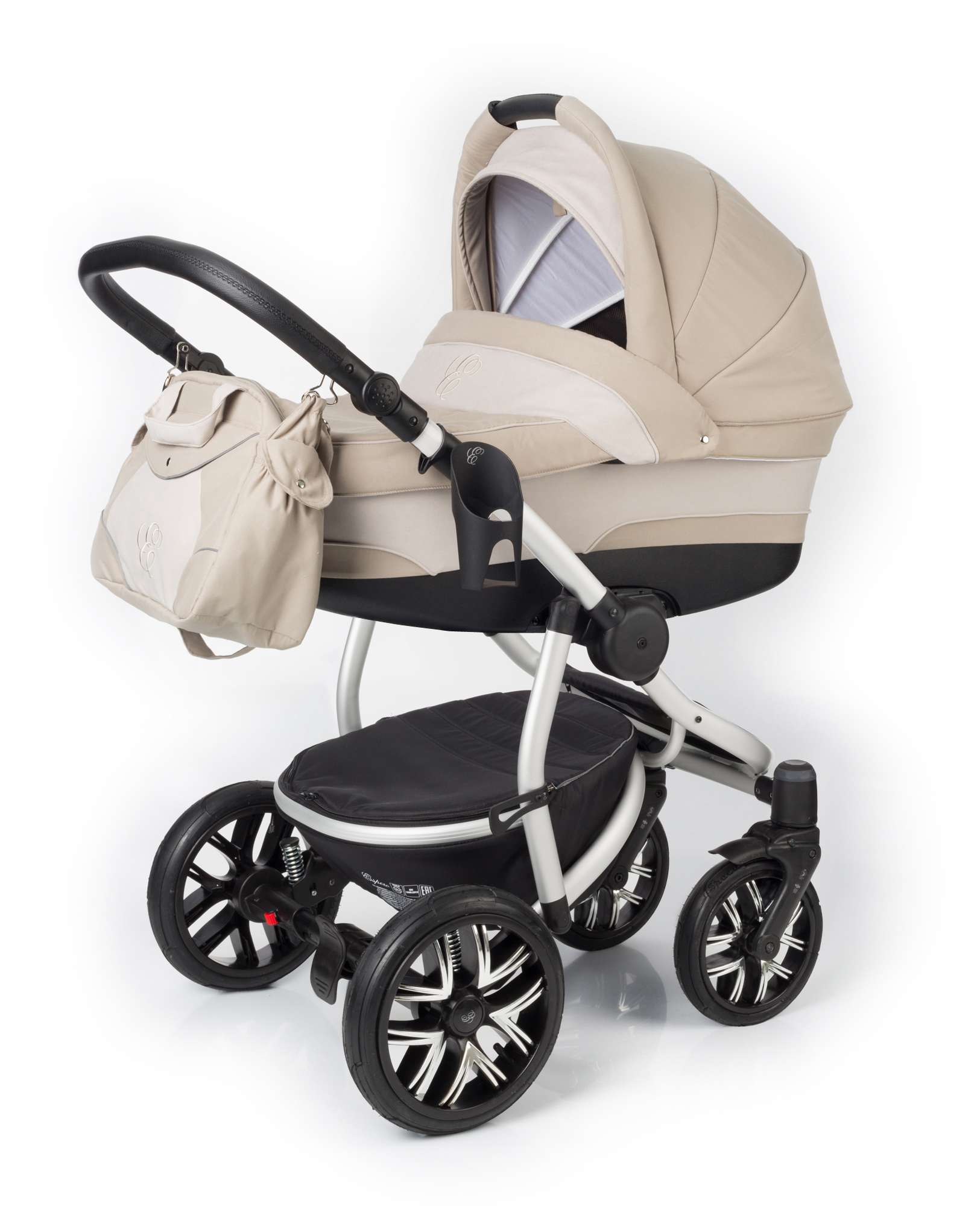 Коляска для новорожденных Esspero Discovery (шасси Grey) Khakki Beige