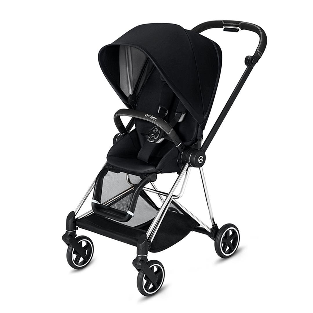 Прогулочная коляска Cybex MIOS (шасси Chrome Brown) Premium Black