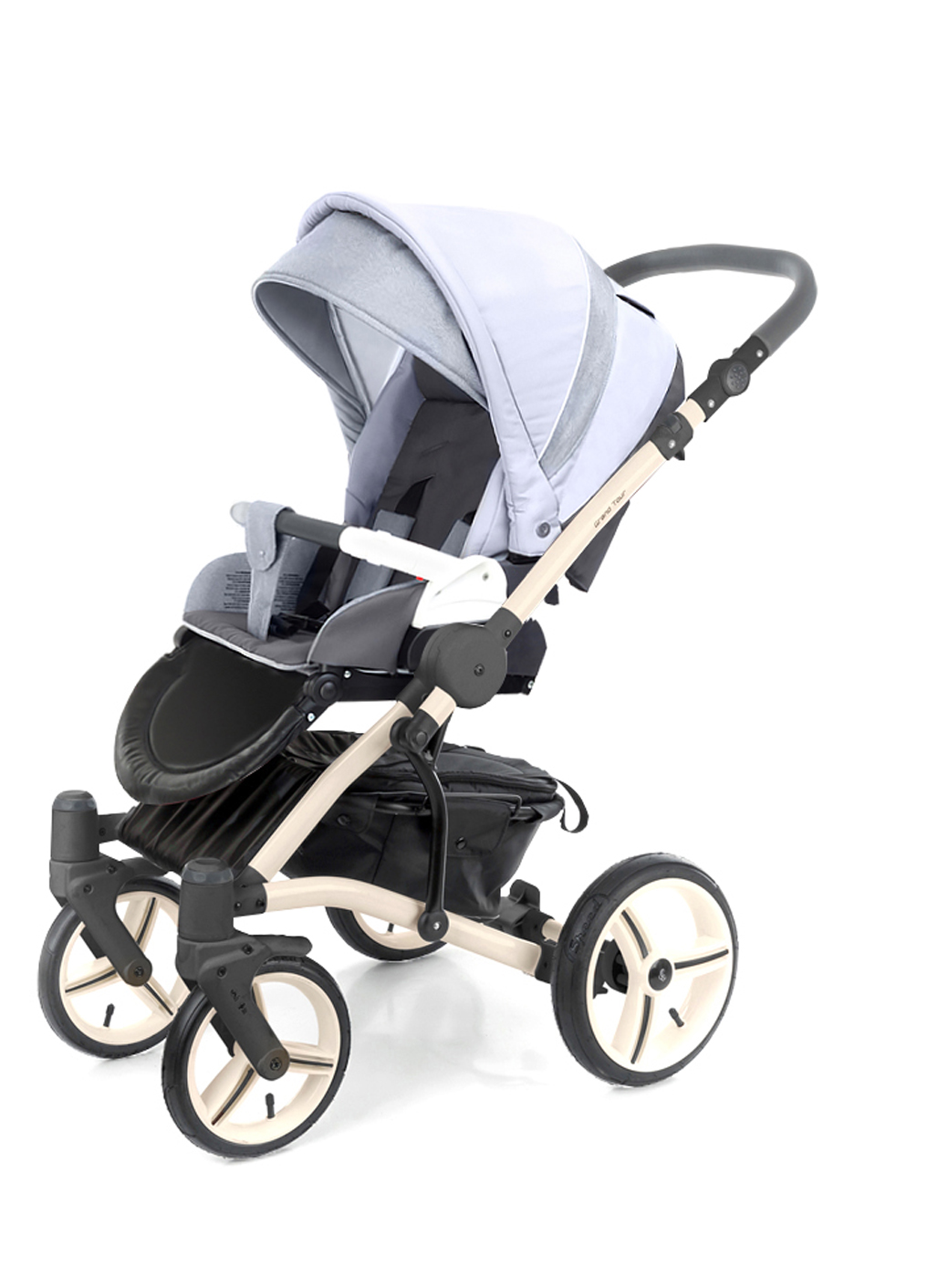 Прогулочная коляска Esspero Grand Tour (шасси Beige) Grey Stone