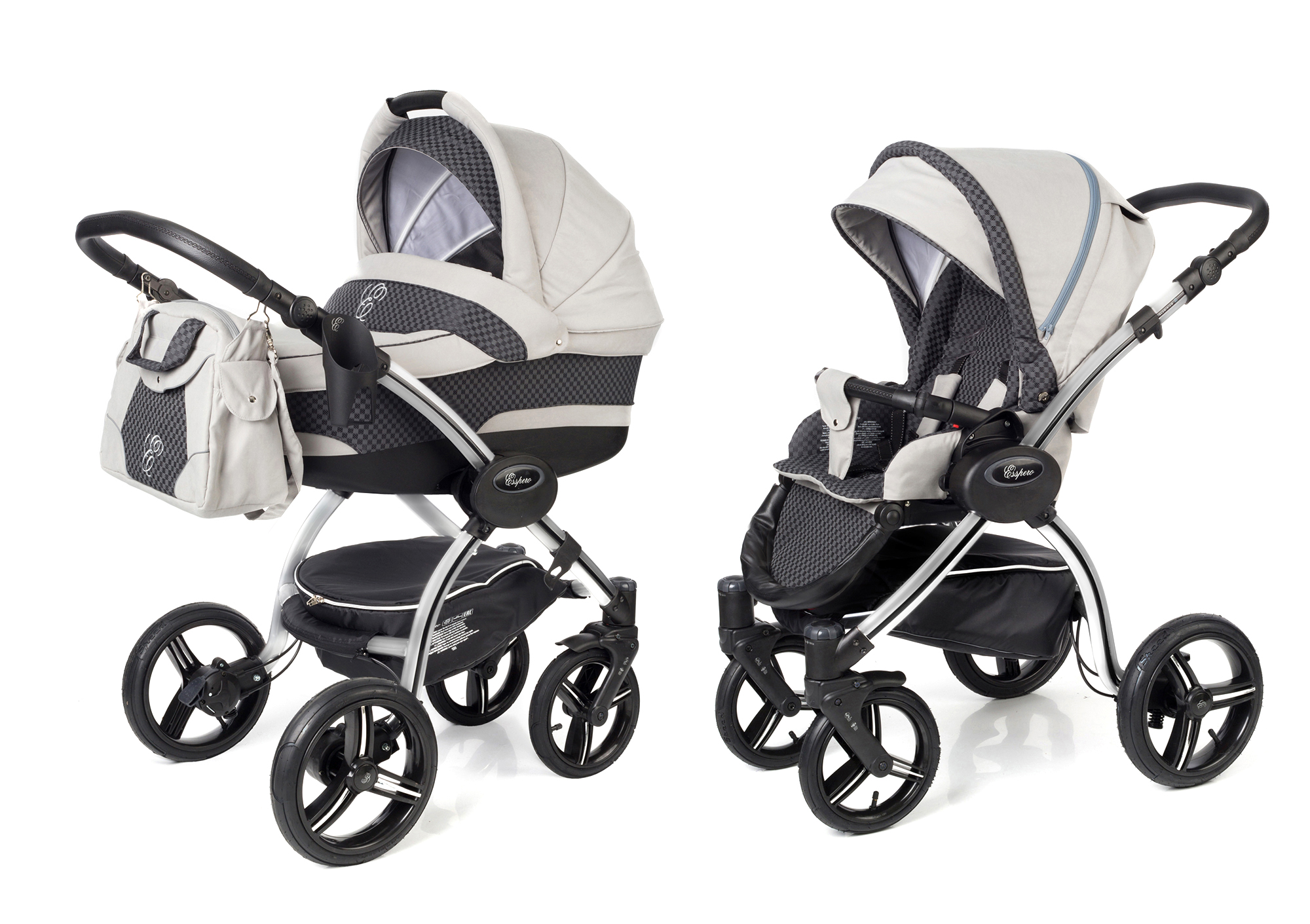 Коляска 2 в 1 Esspero I-Nova (шасси Grey) Grey Carbon