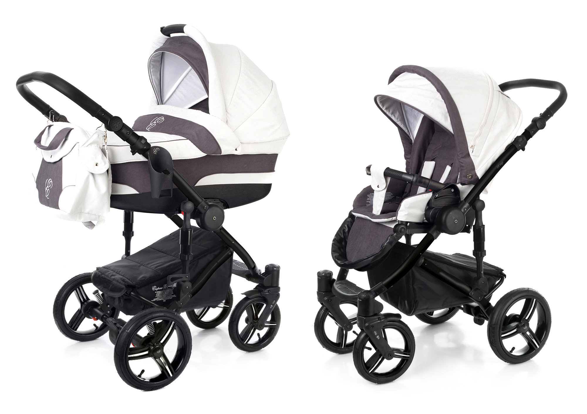 Коляска 2 в 1 Esspero Magic (шасси Black) Grey