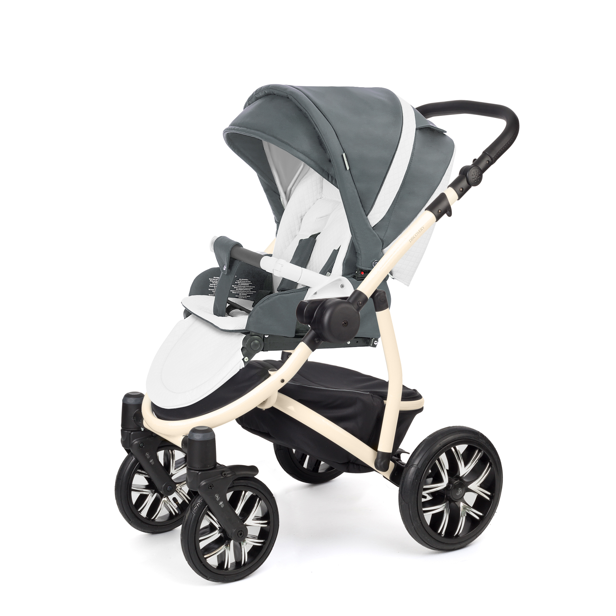 Прогулочная коляска Esspero Grand Discovery (шасси Beige) Nappa Blue Grey