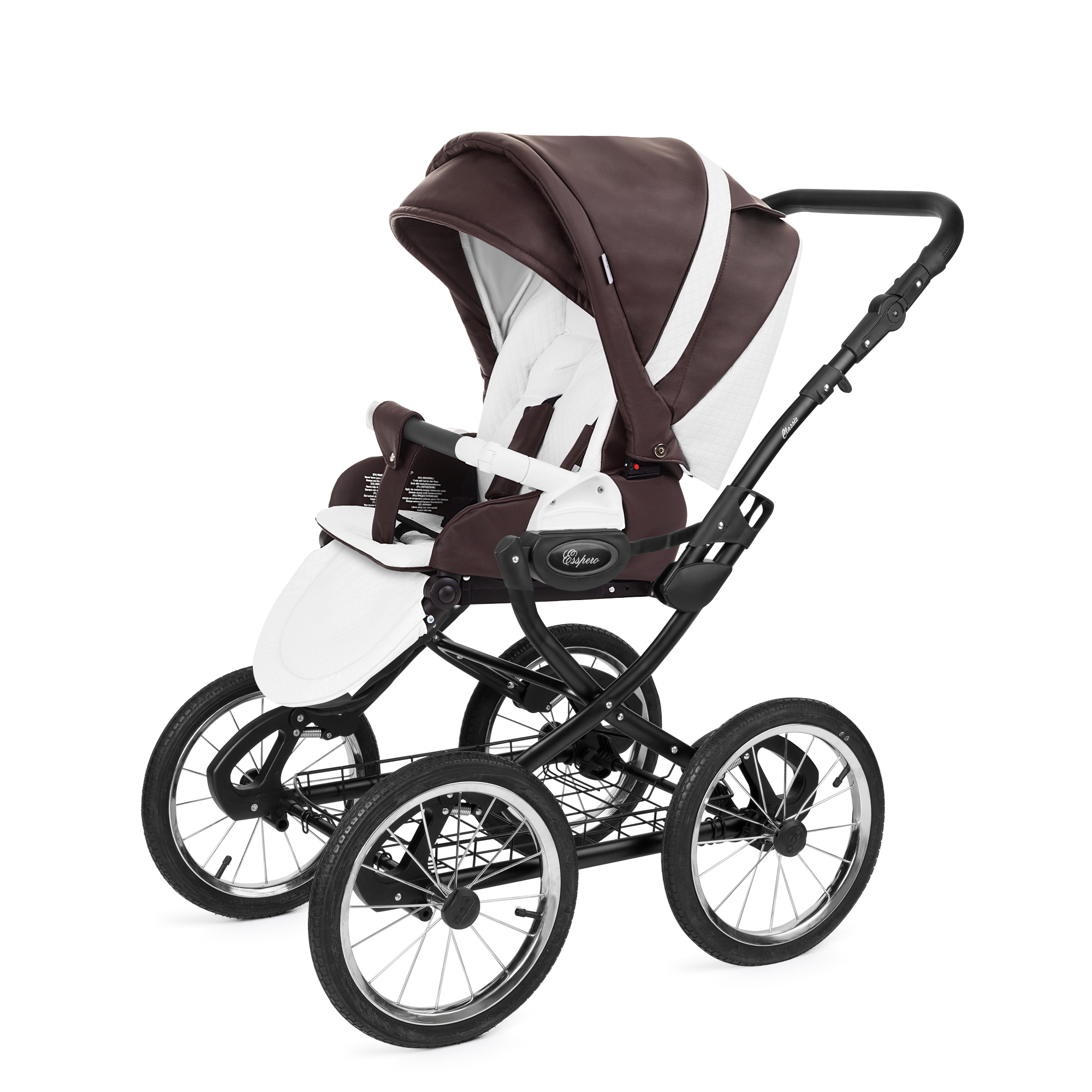 Прогулочная коляска Esspero Grand Classic (шасси Black) Nappa Brown