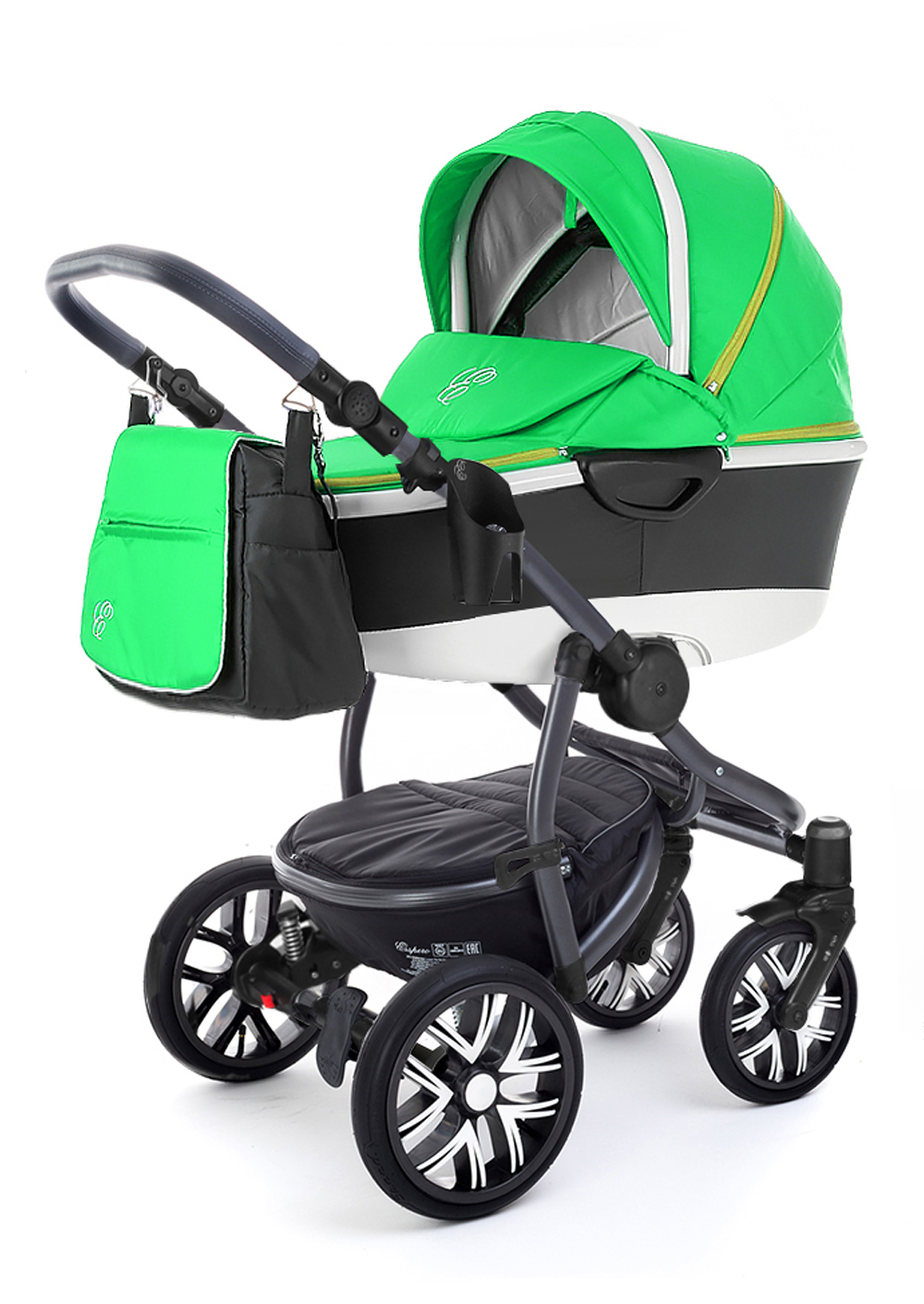 Коляска для новорожденных Esspero Discovery Alu (шасси Graphite) Green