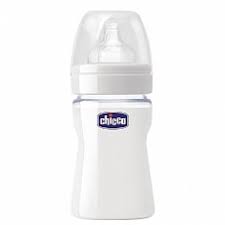 Бутылочка Chicco Well Being Nature Glass Стекло,150 мл, сил. соска, норм. поток, 0+, 310205108