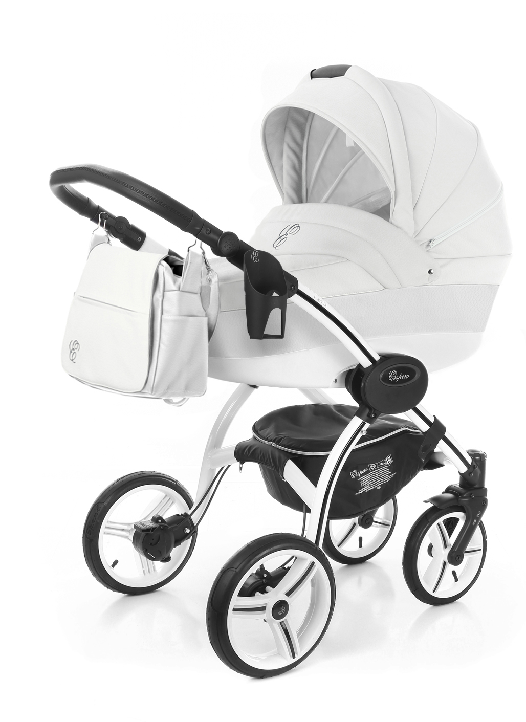 Коляска для новорожденных Esspero Grand I-Nova (шасси White) Argtic leatherette