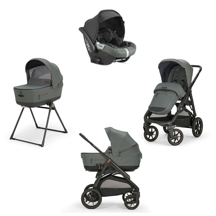 Коляска 3 в 1 Inglesina Aptica XT (DRW I-Size) с подставкой под люльку Stand Up Taiga Green