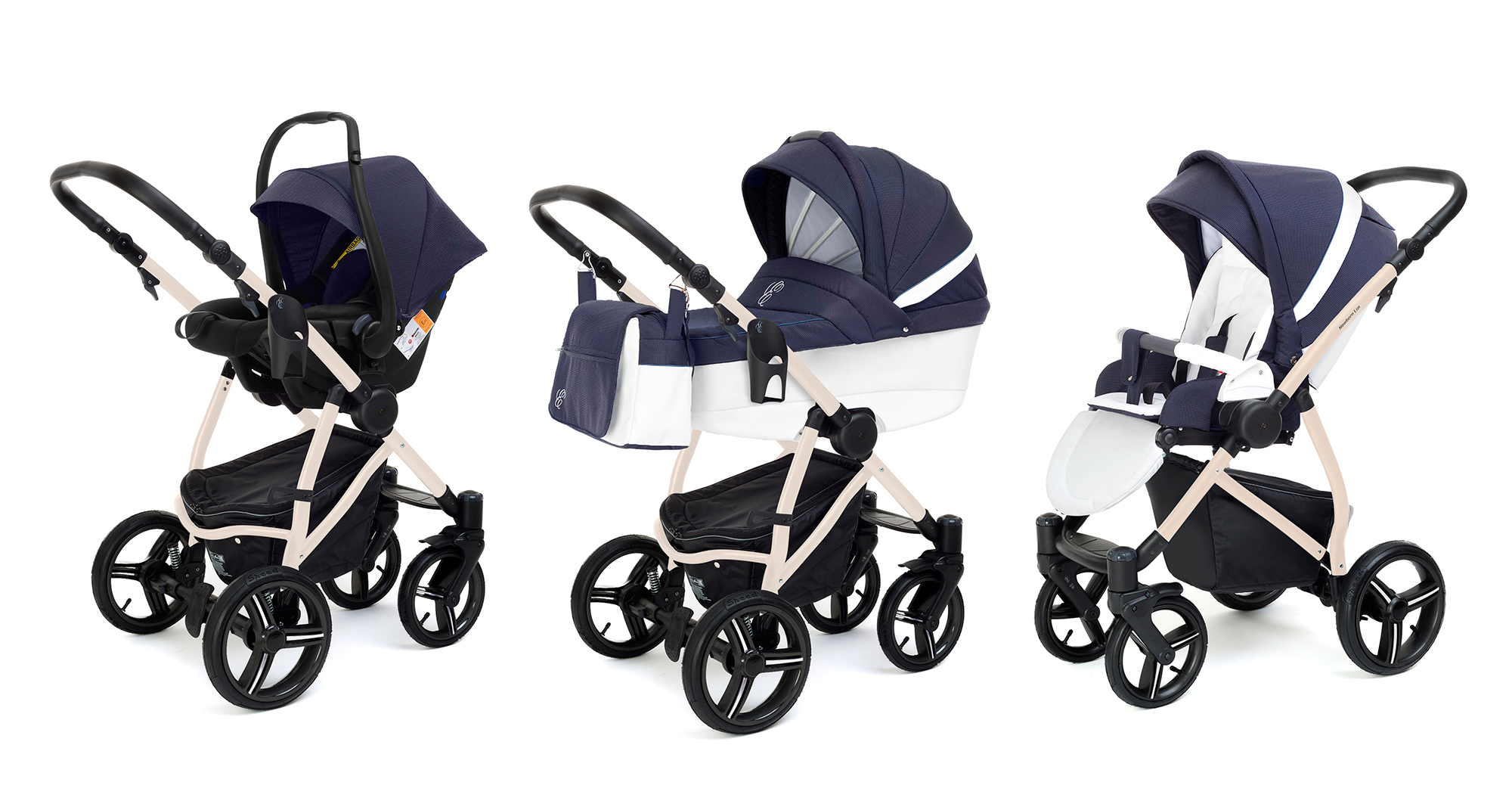Коляска 3 в 1 Esspero Grand Newborn Lux (шасси Beige) Sky Star