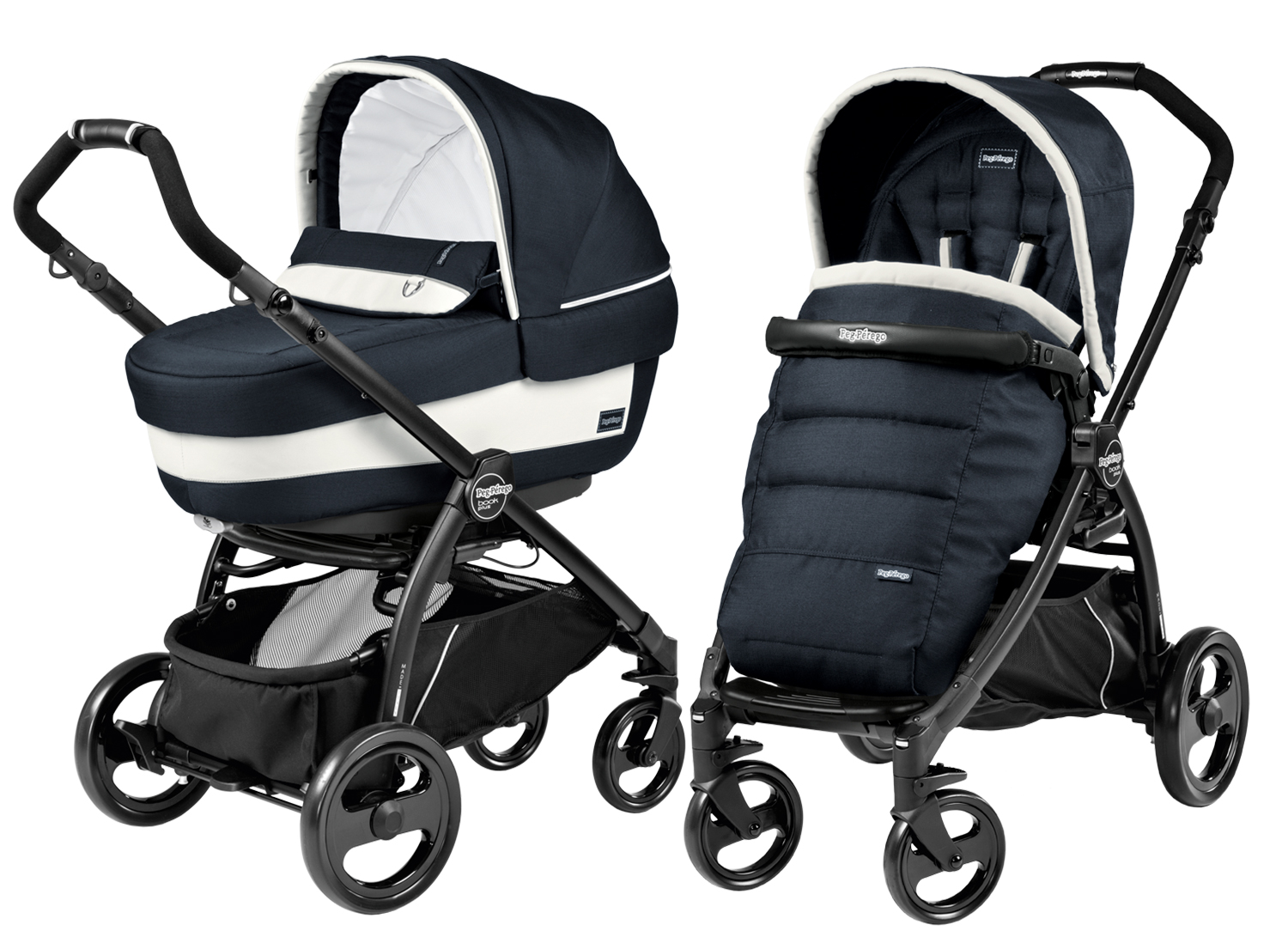 Коляска 2 в 1 Peg Perego Book Plus Elite Modular Luxe Blue