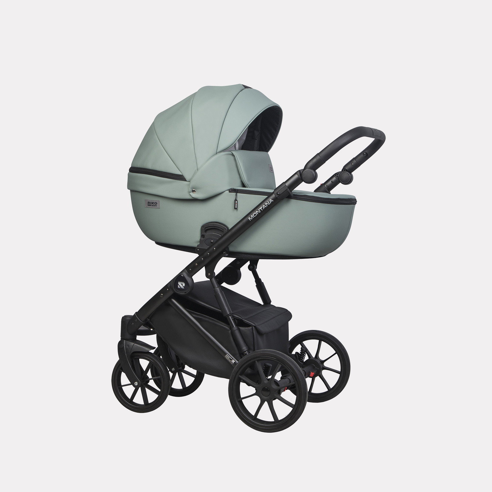 Коляска 2 в 1 RIKO BASIC MONTANA ECCO 21 Green (зеленый)