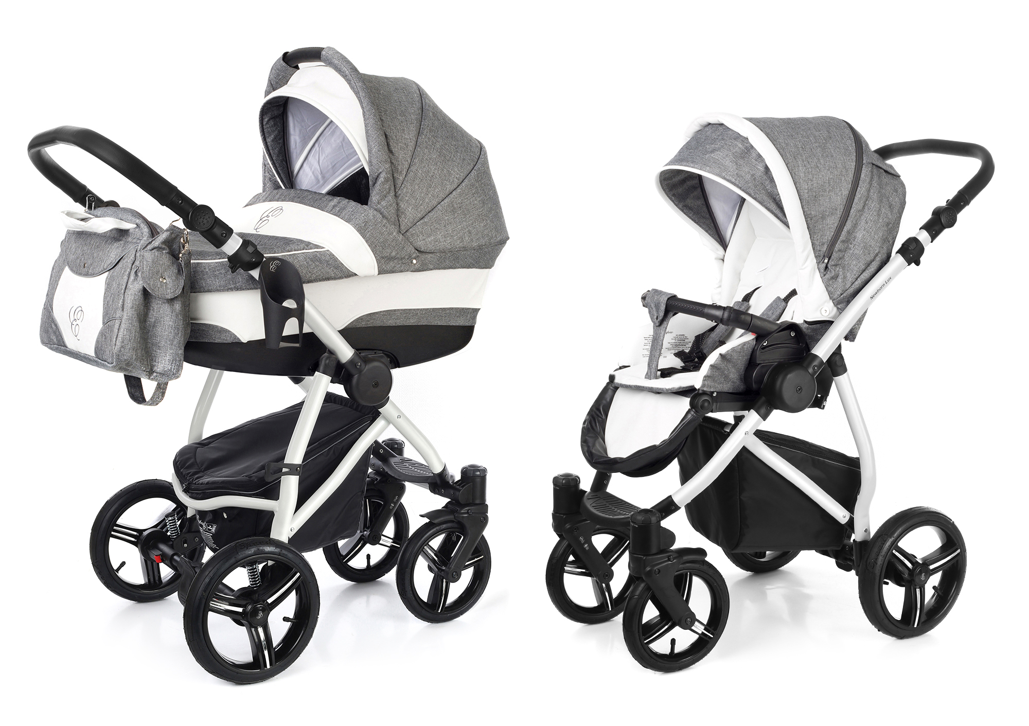 Коляска 2 в 1 Esspero Newborn Lux (шасси Grey) Denim