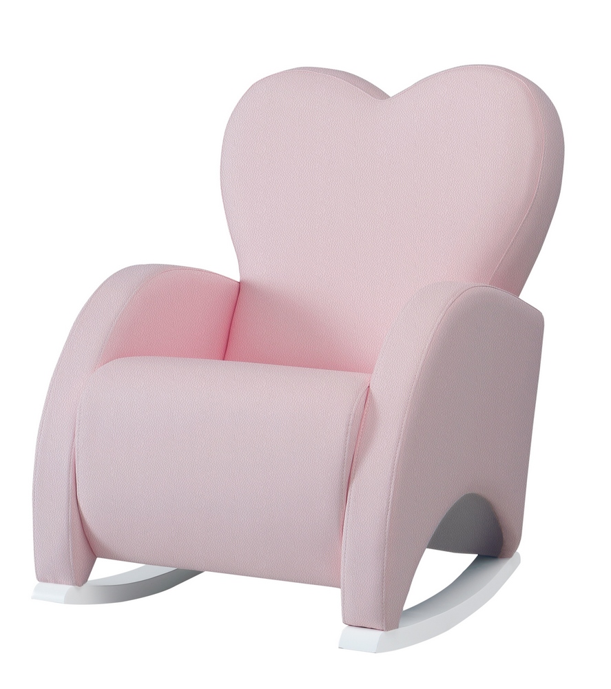 Кресло-качалка Micuna Wing/Love White/Pink Leatherette