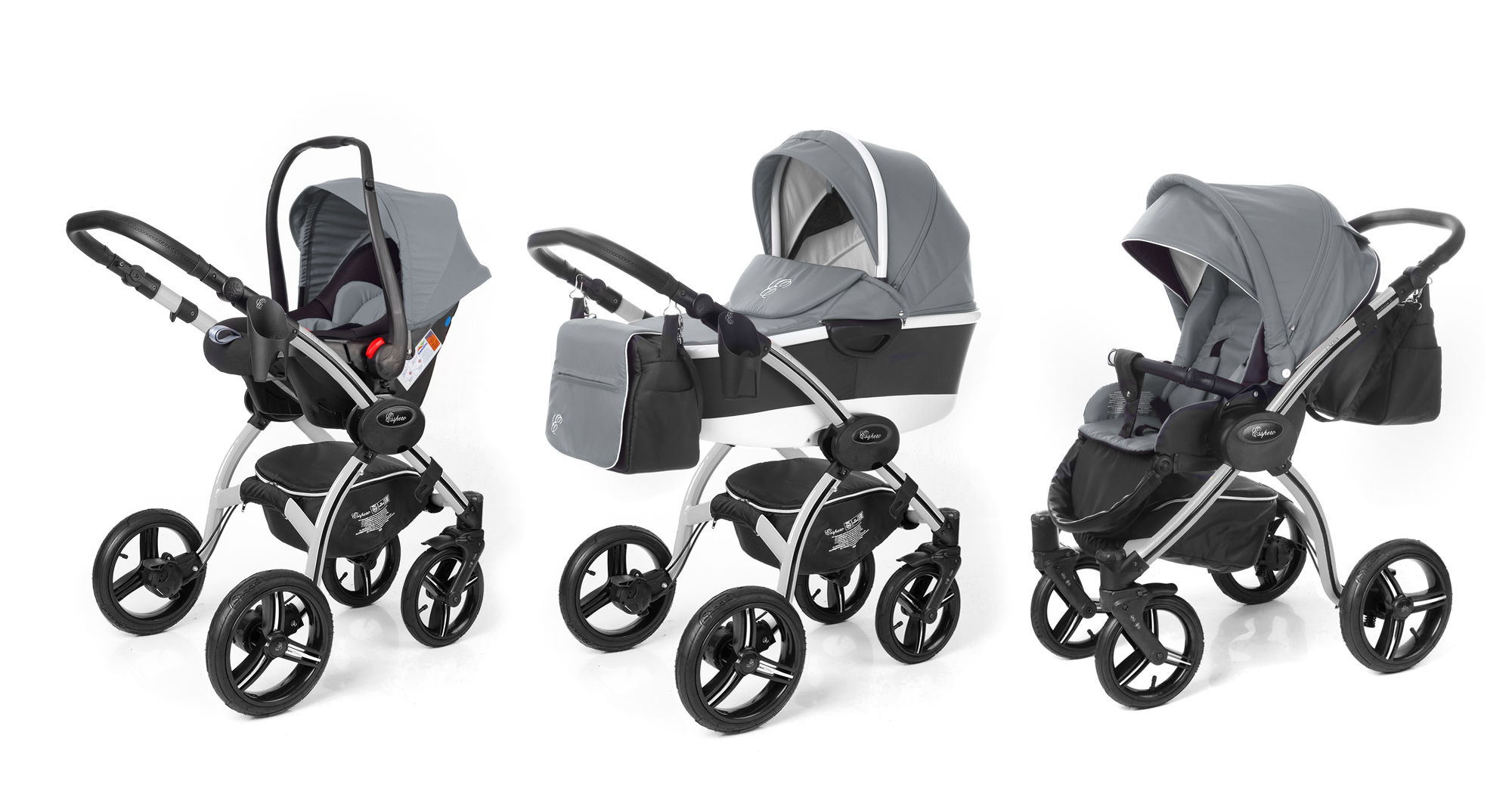 Коляска 3 в 1 Esspero I-Nova Alu (шасси Grey) Grey