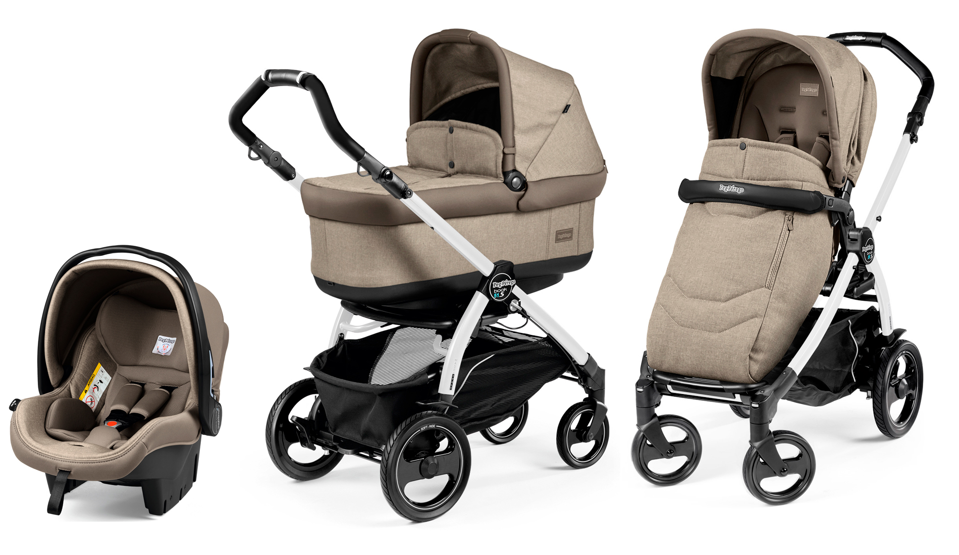 Peg-Perego Book 51S Pop Up Modular Team Cream