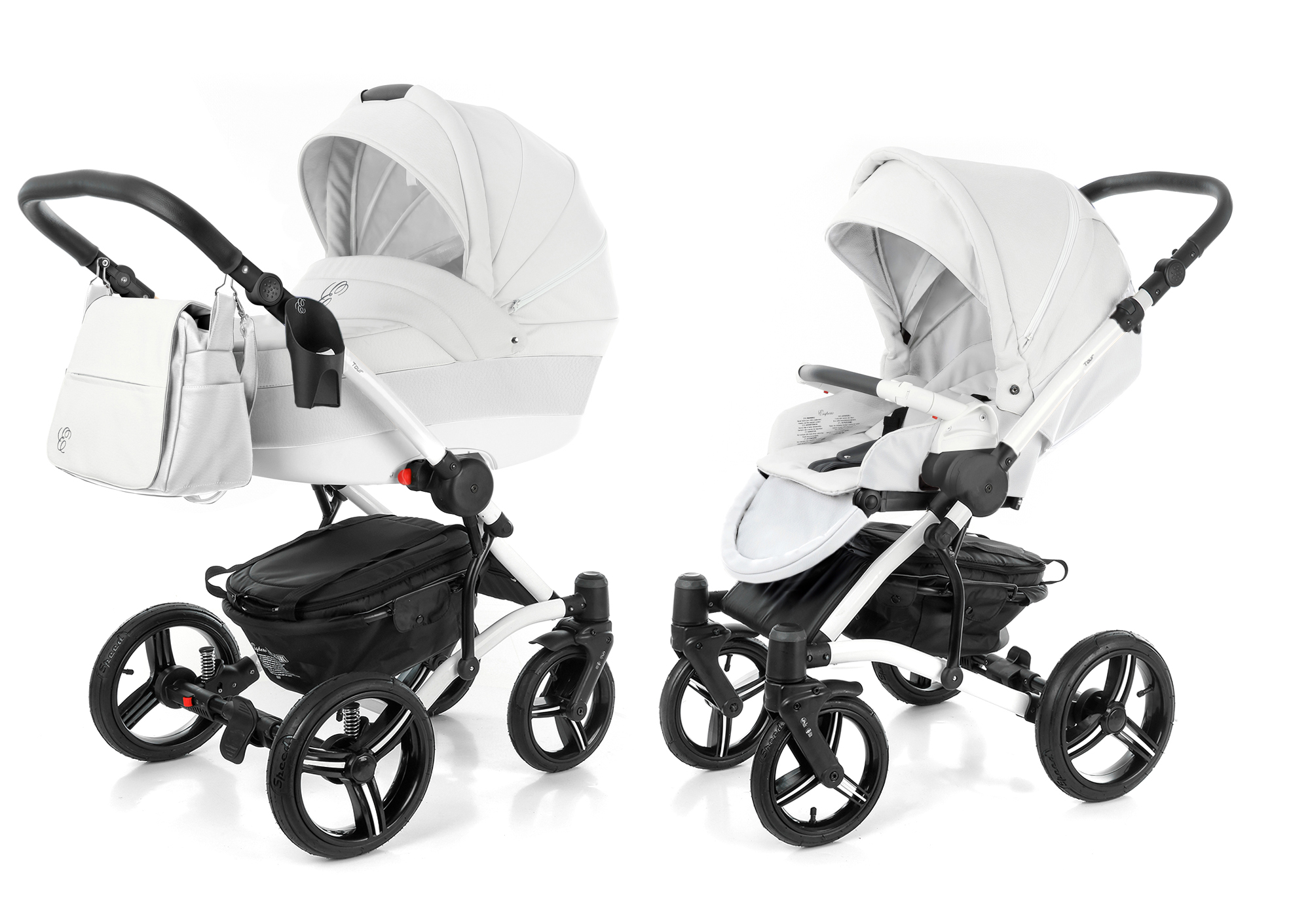 Коляска 2 в 1 Esspero Tour Leatherette (шасси White)