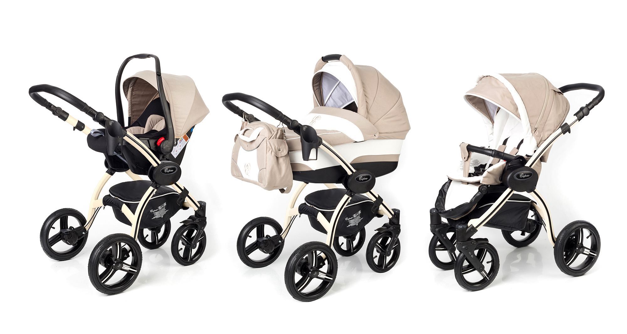 Коляска 3 в 1 Esspero I-Nova (шасси Beige) Khakki Lux