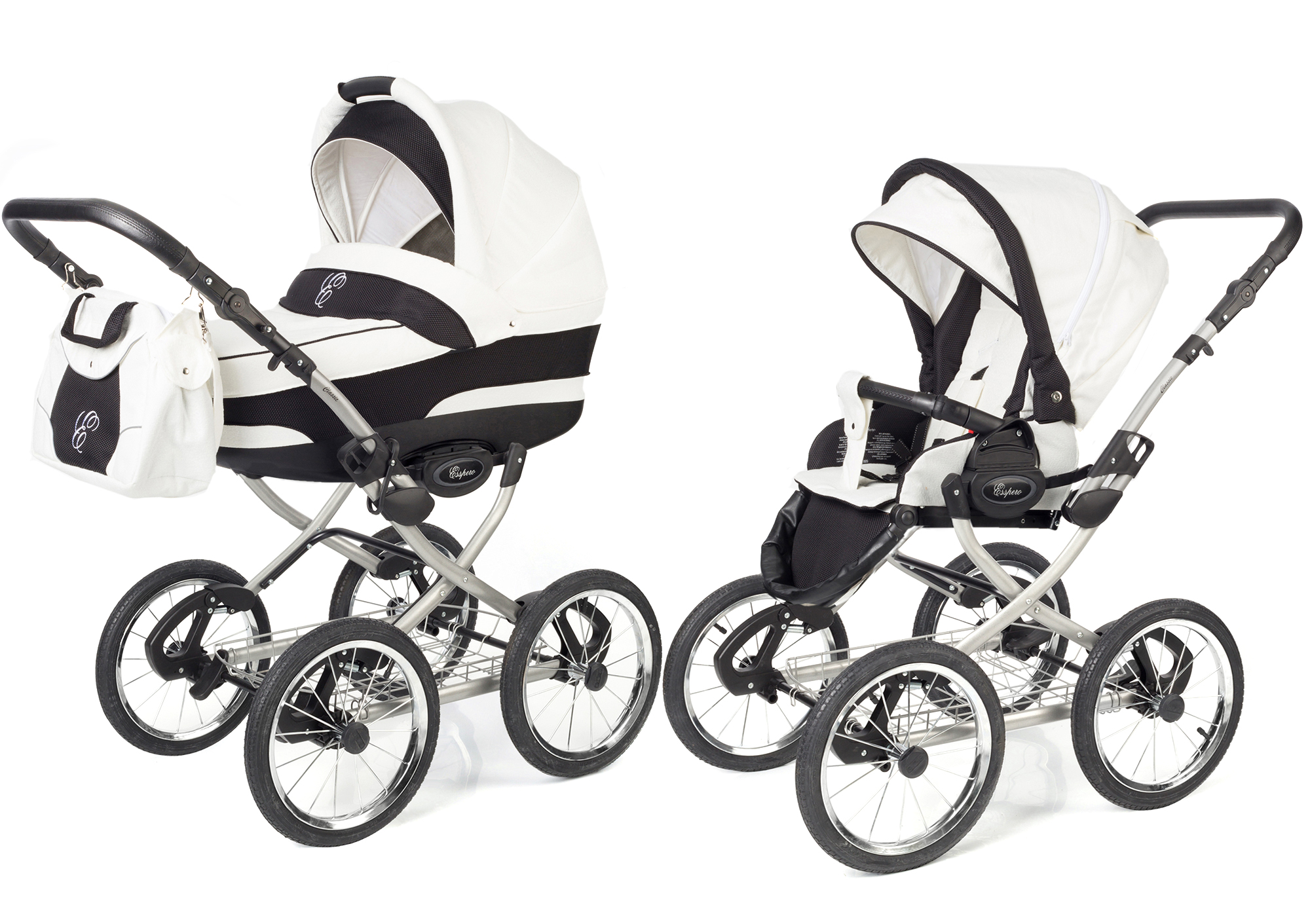 Коляска 2 в 1 Esspero Classic (шасси Grey) White