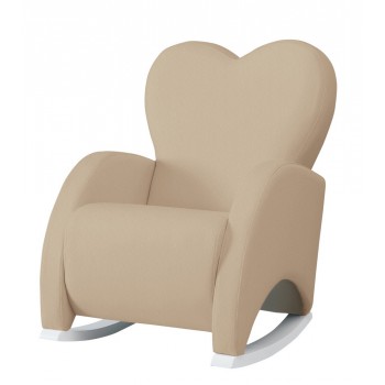Кресло-качалка Micuna Wing/Love White/Beige Leatherette