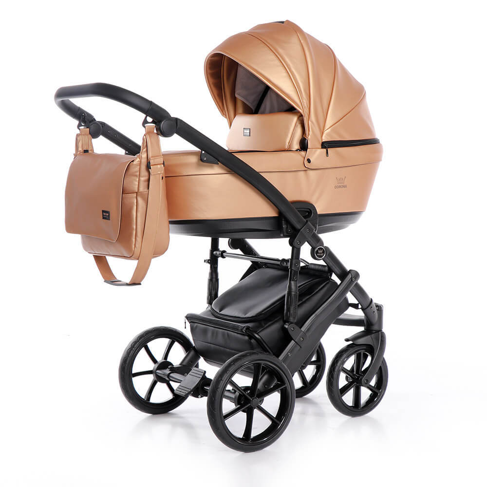 Коляска 2 в 1 TAKO CORONA ECCO TCE-03 кожа золотая