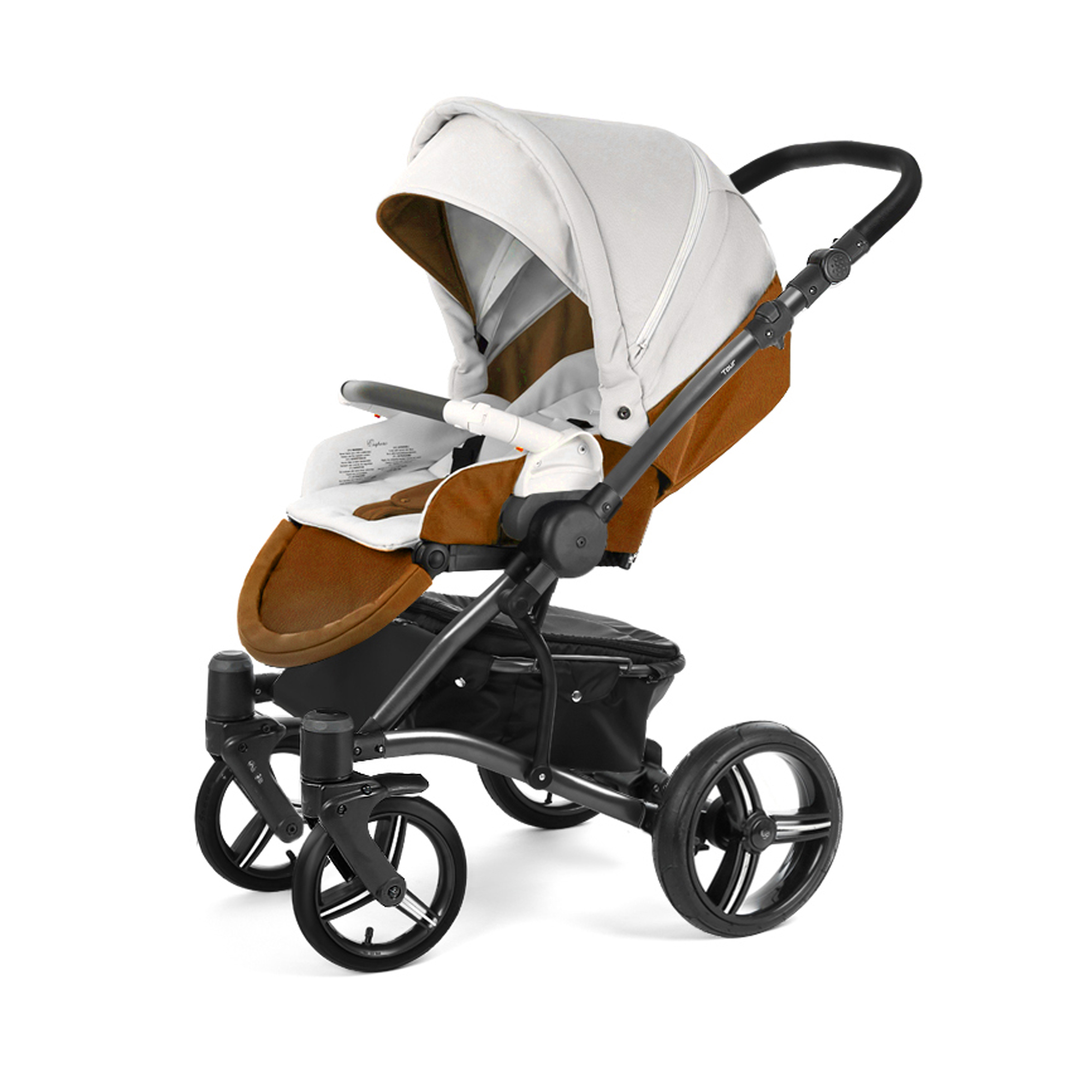 Прогулочная коляска Esspero Tour Leatherette (шасси Black) Orange leatherette