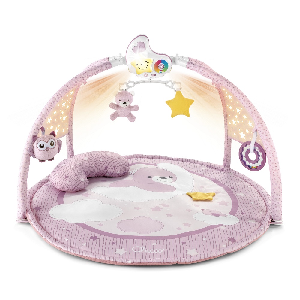 Игровой коврик Chicco Enjoy Colors Gym розовый