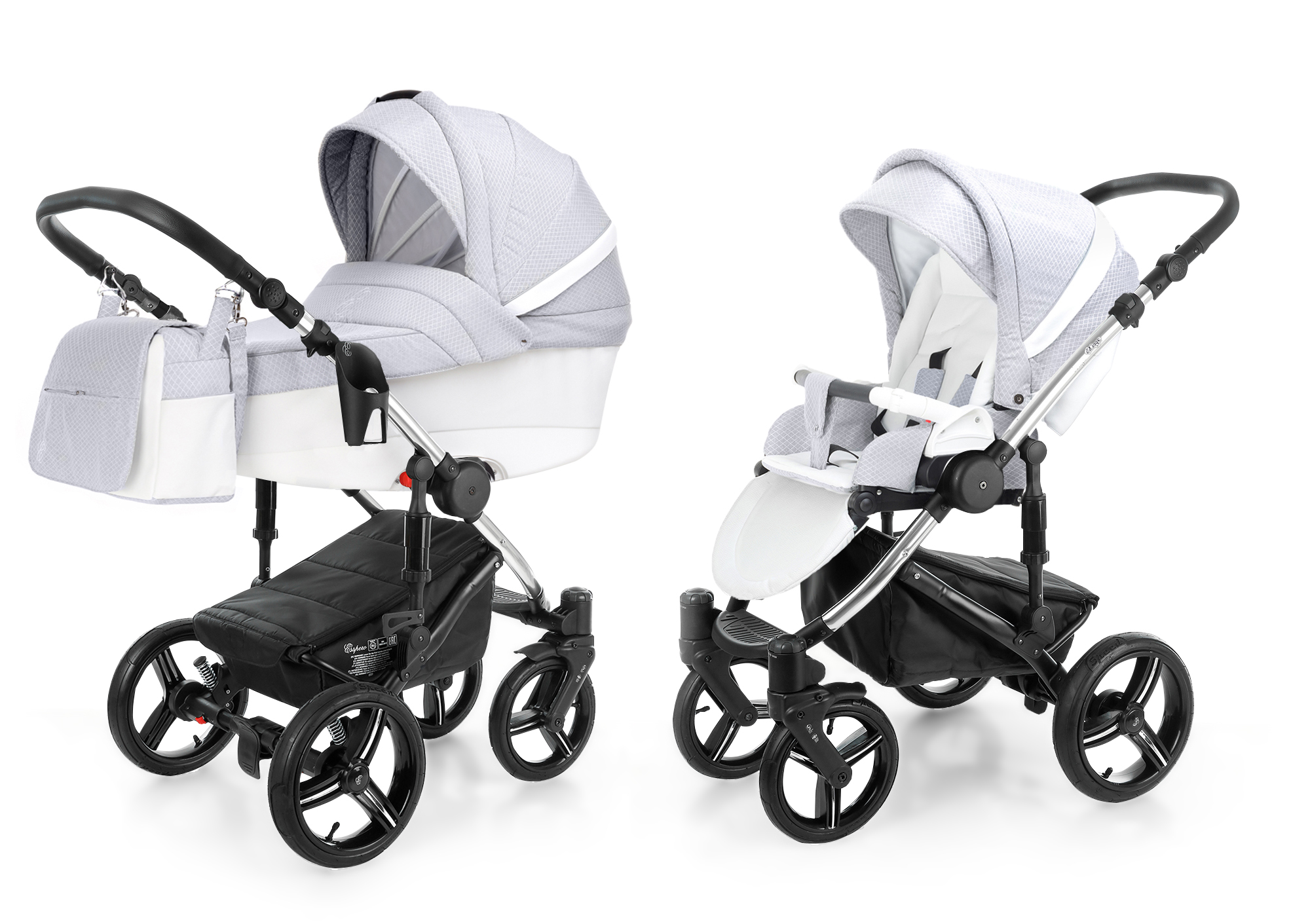 Коляска 2 в 1 Esspero Grand Magic (шасси Chrome) Grey Diamond