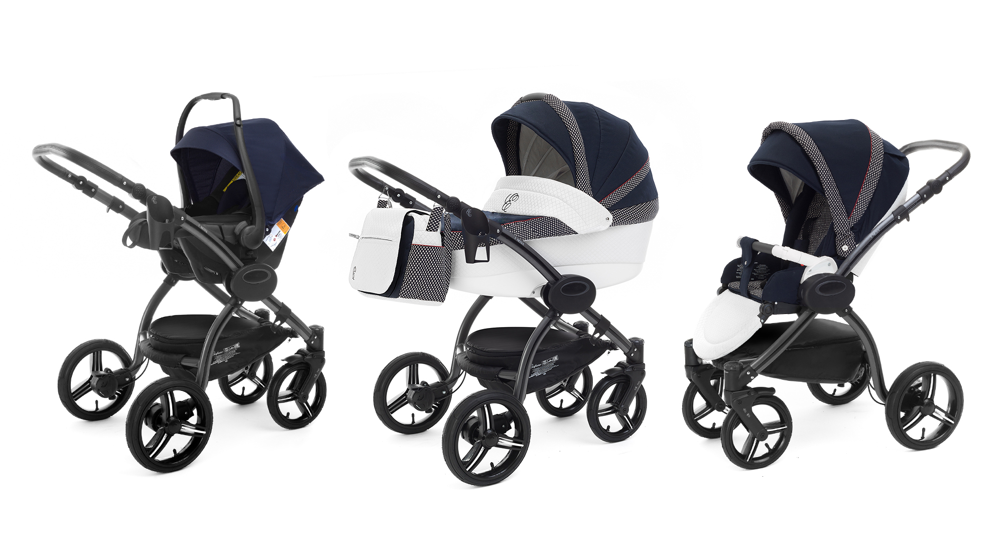 Коляска 3 в 1 Esspero Grand I-Nova (шасси Graphite) Royal Deep Ocean