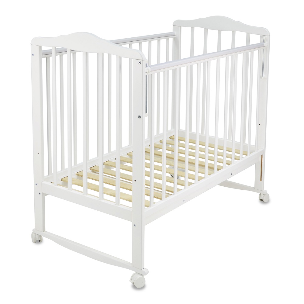 Детская кроватка Sweet Baby Mimi качалка колесо Белый
