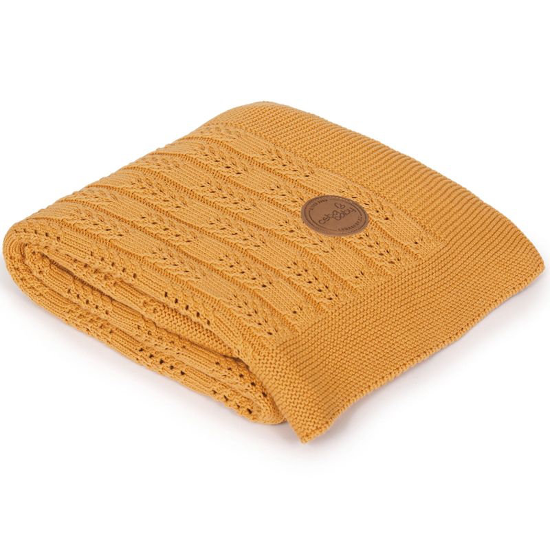 Плед Ceba Baby 90*90 вязаный Herringbone peru W-812-109-147