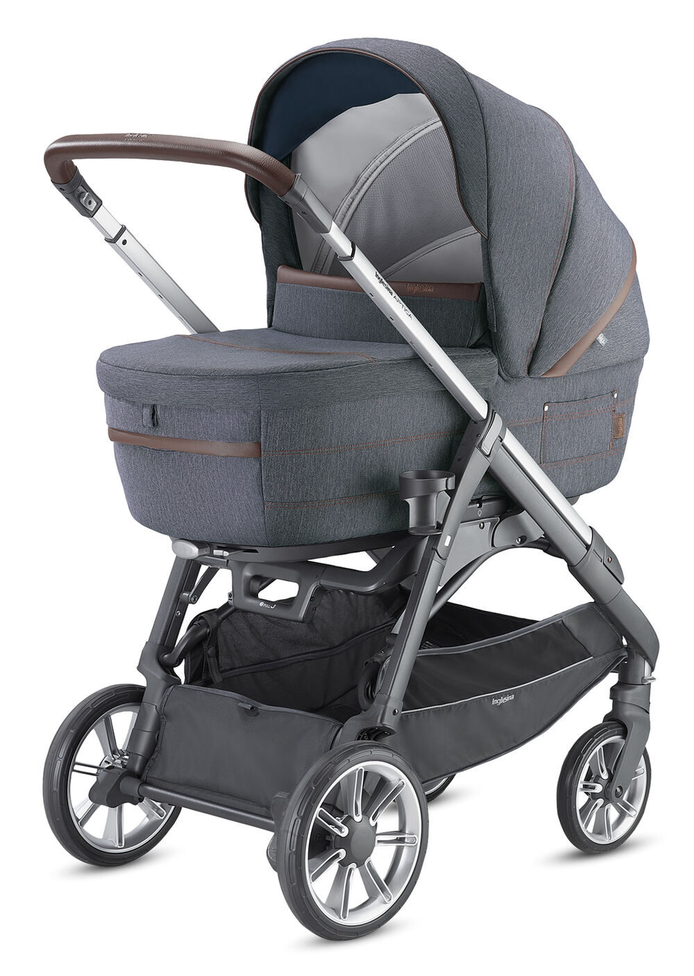 Коляска 2 в 1 Inglesina Aptica System Duo Tailor Denim/Graphite Coffee