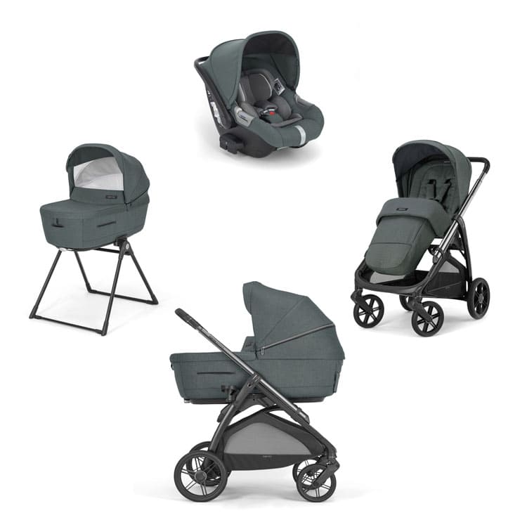 Коляска 3 в 1 Inglesina Aptica (DRW I-Size) с подставкой под люльку Stand Up Emerald Green