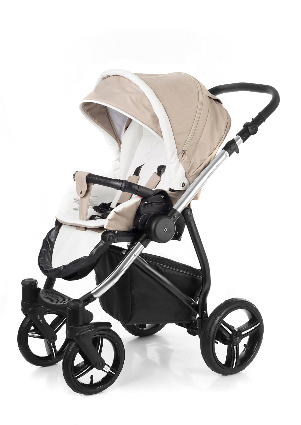 Прогулочная коляска Esspero Newborn Lux (шасси Chrome) Khakki Lux