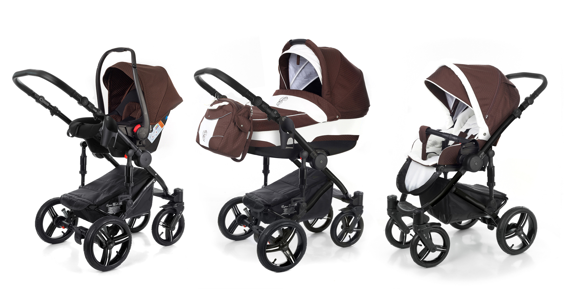 Коляска 3 в 1 Esspero Magic (шасси Black) Chocco