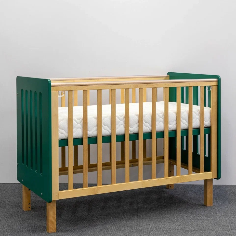 Детская кроватка ANTEMI Mari 120х60 Зененый/Дерево
