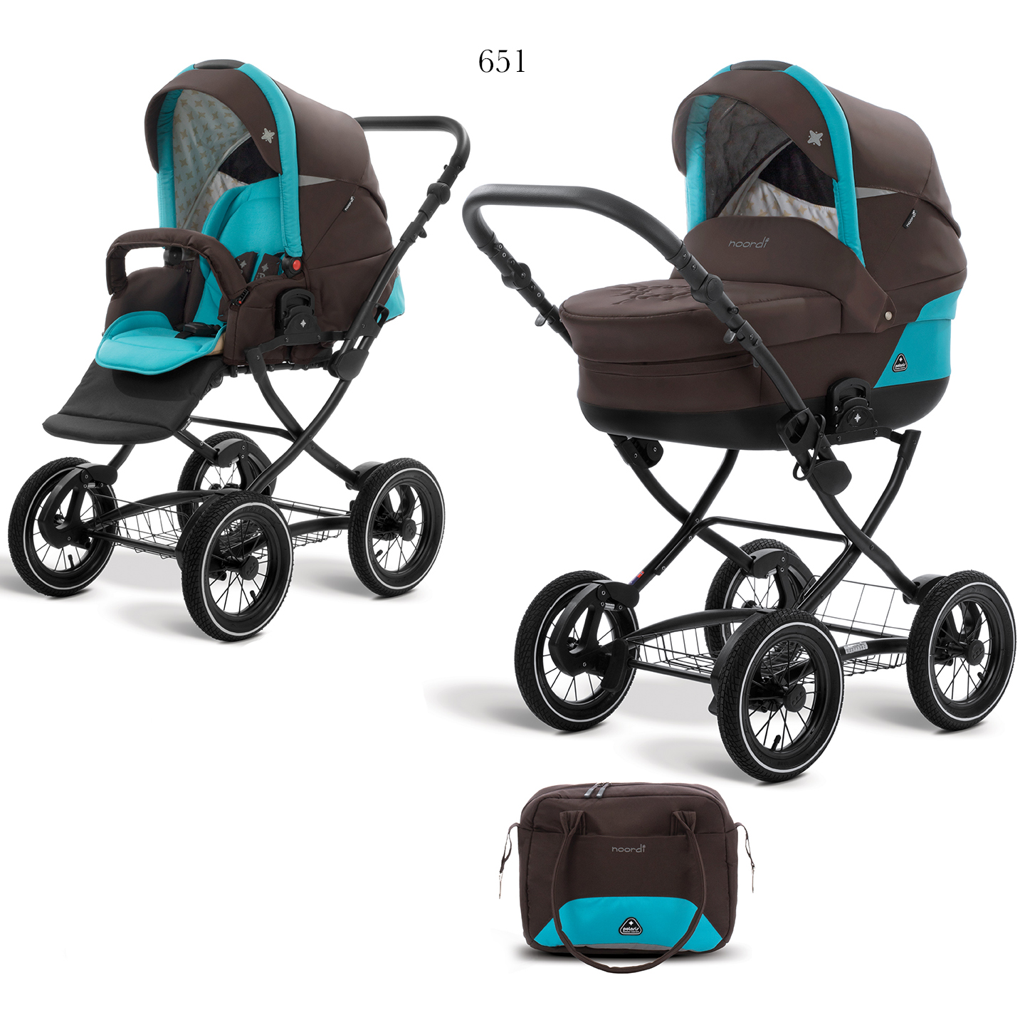 Коляска 2 в 1 Noordi Polaris Classic 651