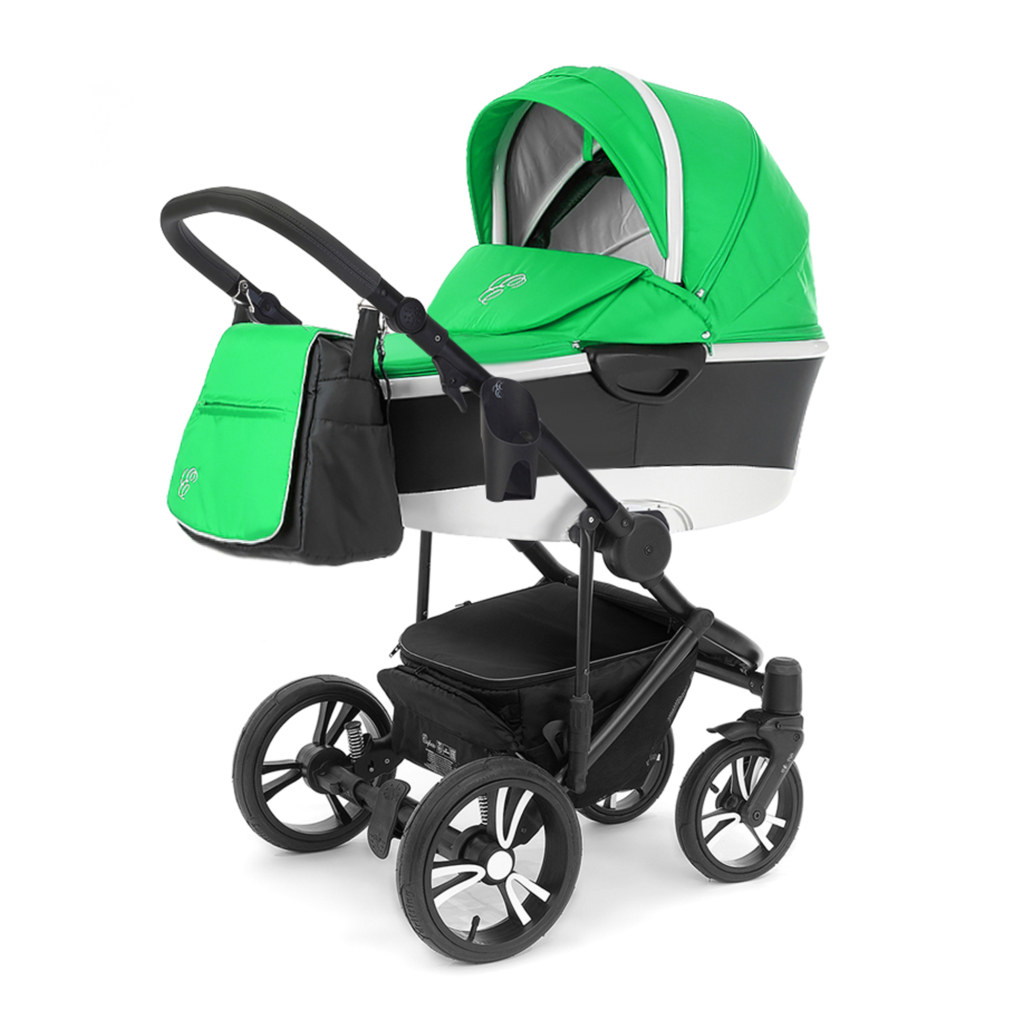 Коляска для новорожденных Esspero Magic Pro Alu (шасси Black) Green