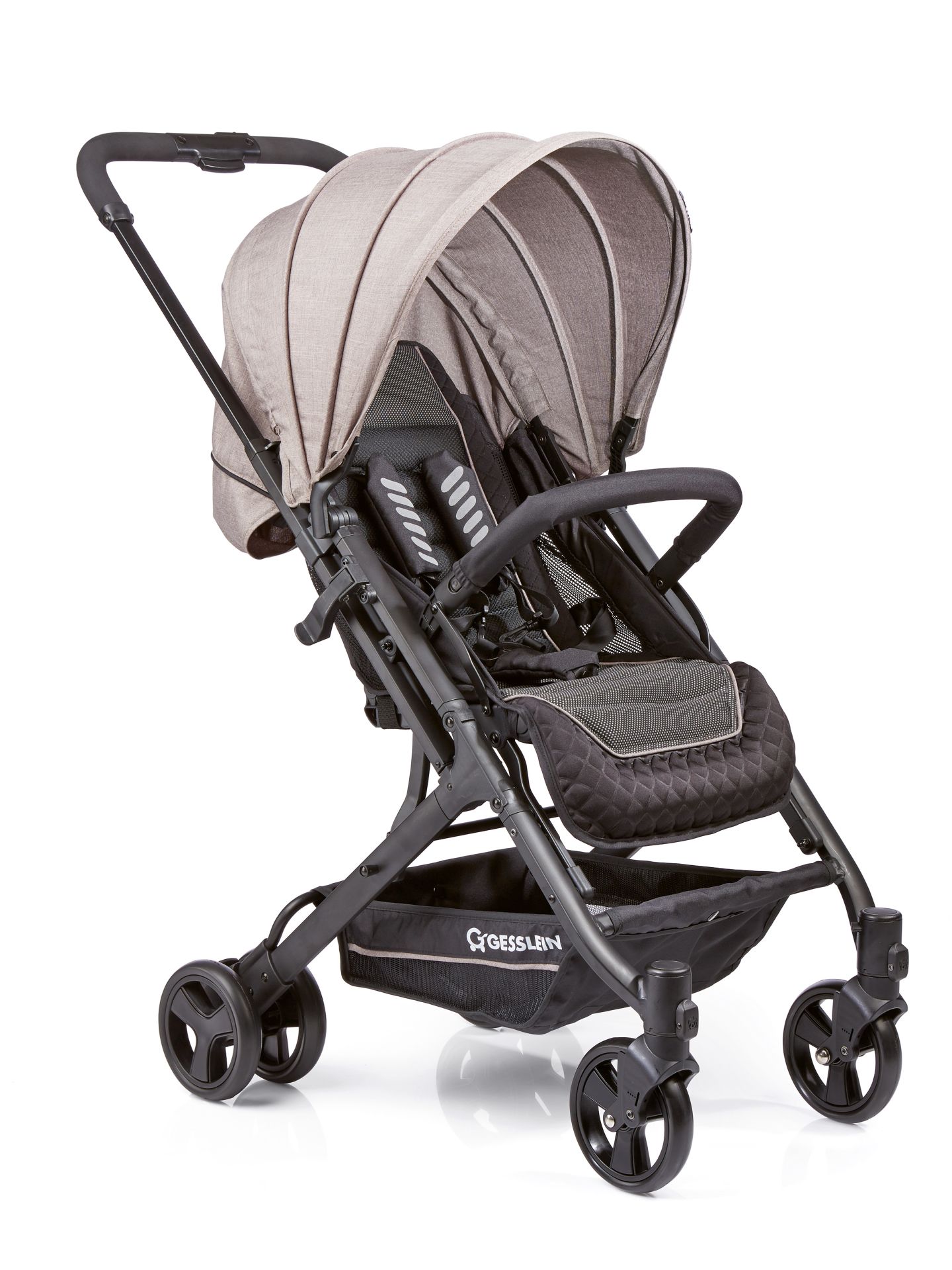Прогулочная коляска Gesslein S8 SPORT BLACK CAMEL MELIERT