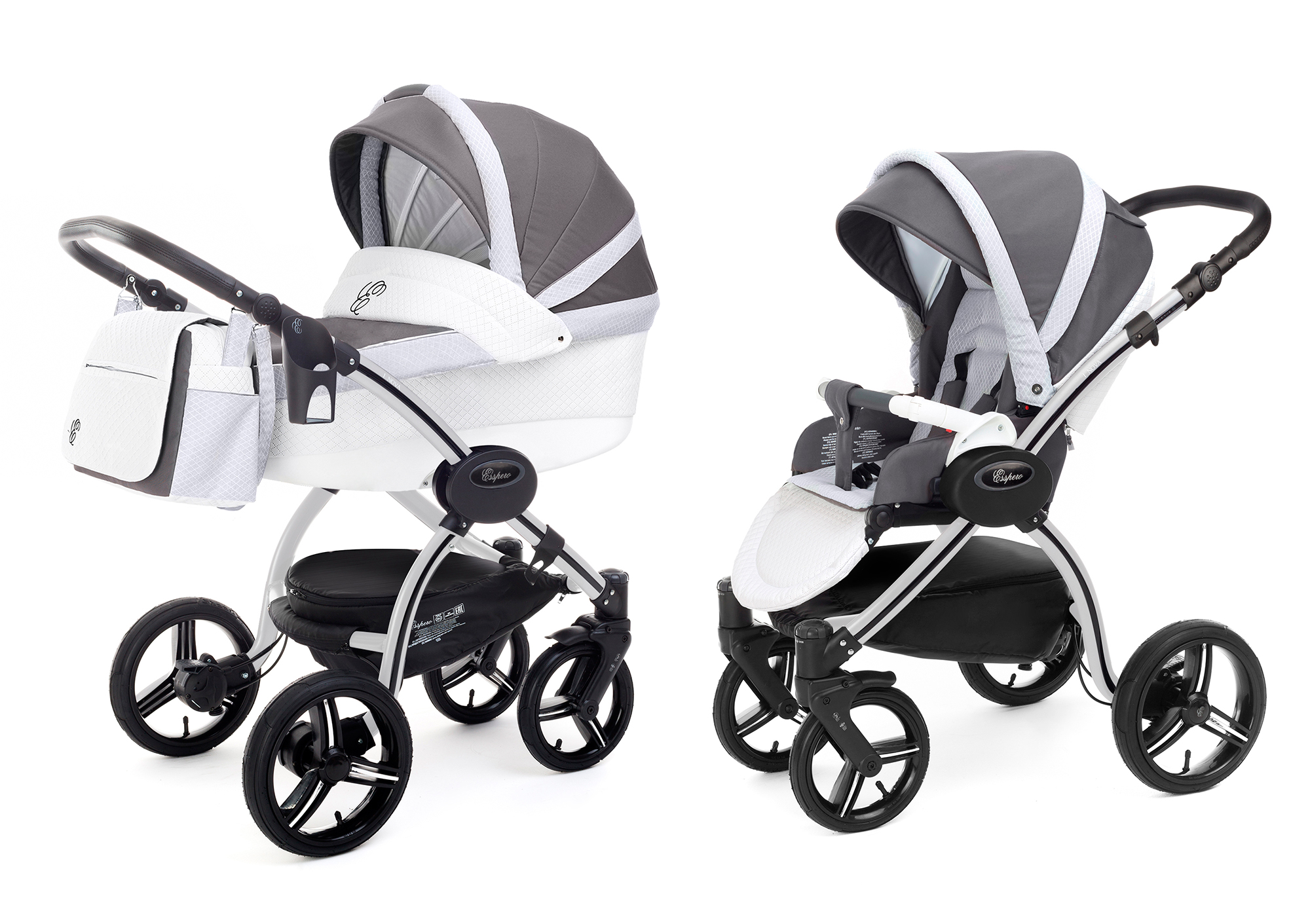 Коляска 2 в 1 Esspero Grand I-Nova (шасси Grey) Royal Light Grey
