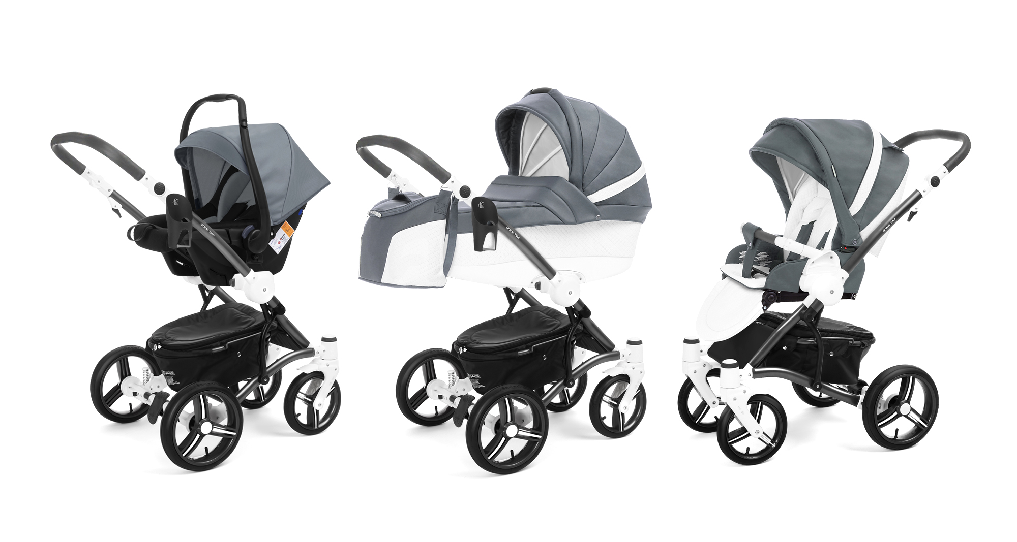 Коляска 3 в 1 Esspero Grand Tour Nappa Blue Grey