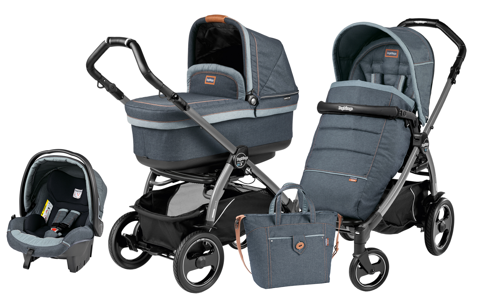 Peg-Perego Book 51S Pop Up Modular Blue Denim