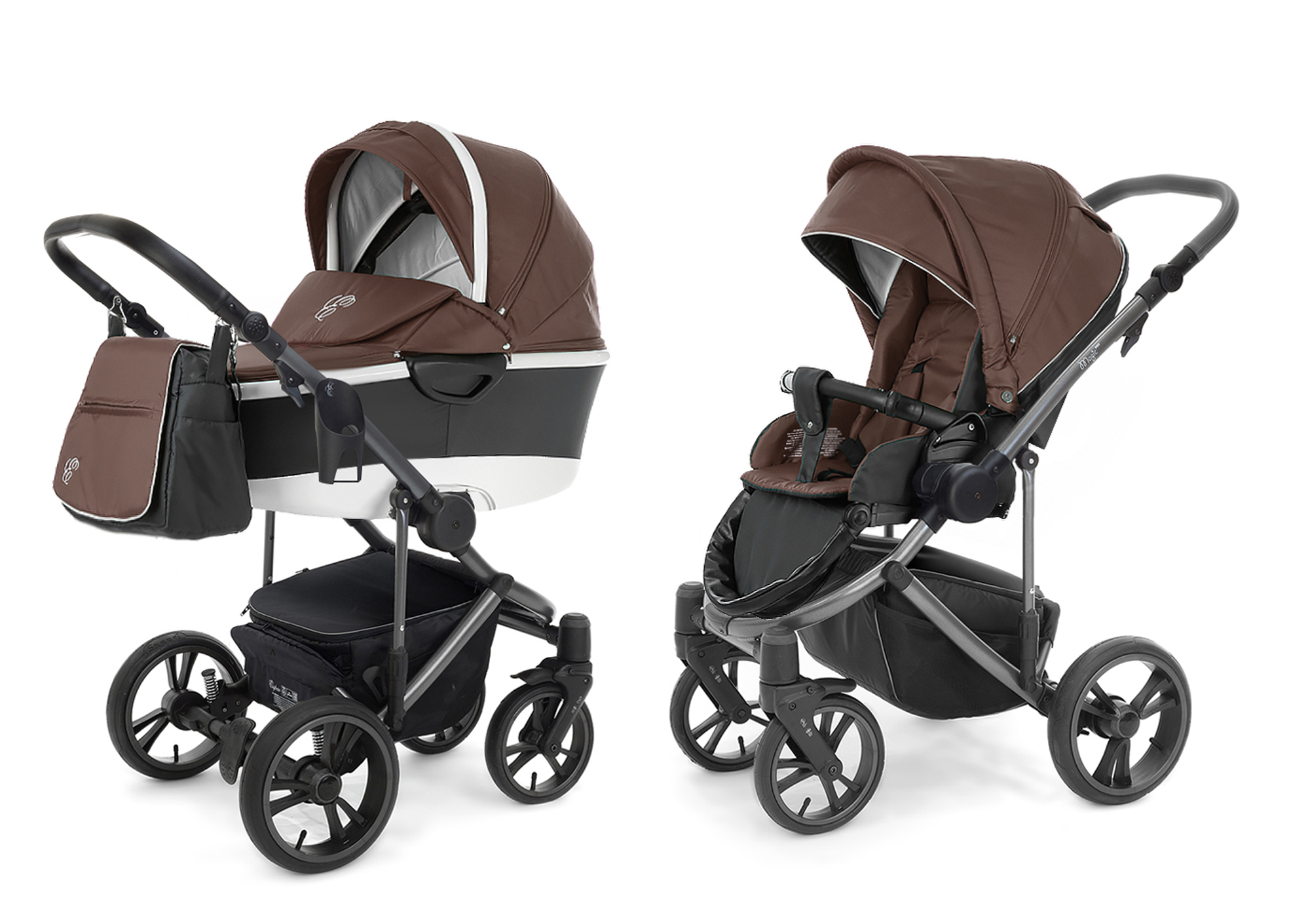 Коляска 2 в 1 Esspero Magic Pro Alu (шасси Graphite) Brown