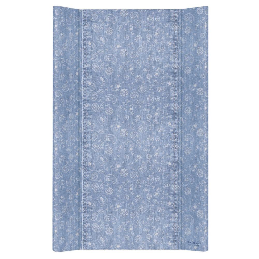Пеленальный матрасик без изголовья на кровать Ceba Baby Denim Style 80 см W-210 Boho blue W-210-119-592